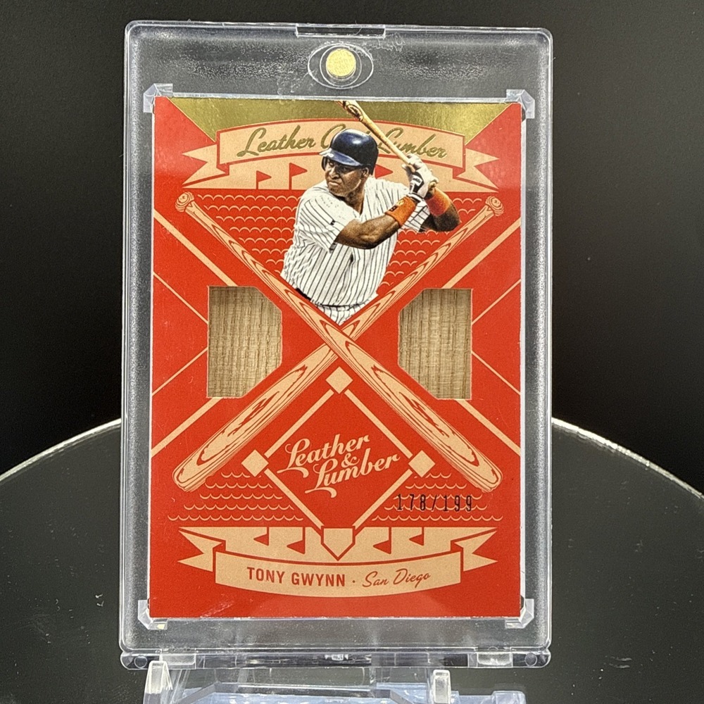 2019 Panini Leather & Lumber and Dual Bats /199 Tony Gwynn #LLD-TG HOF